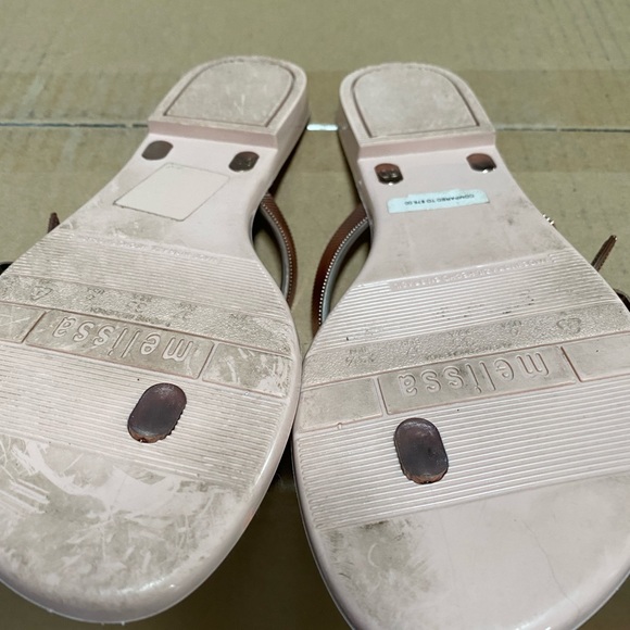 Rose gold flip flops - Picture 2 of 2